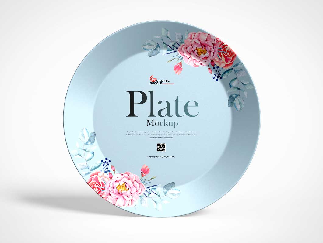 Ceramic Dinner Plate PSD Mockups