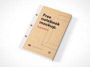 Kraft Paper Notebook PSD Mockups