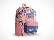 Backpack School Bag PSD Mockups