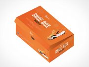 Shoe Box Footwear Packaging PSD Mockups