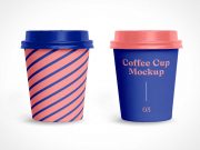 Small Coffee Paper Cup PSD Mockups