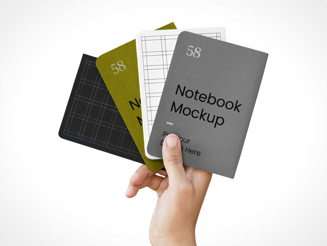 A5 Notebook Pads PSD Mockups