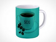 Glazed Ceramic Coffee Mug PSD Mockups