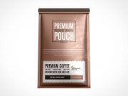 Premium Coffee Foil Pouch PSD Mockup