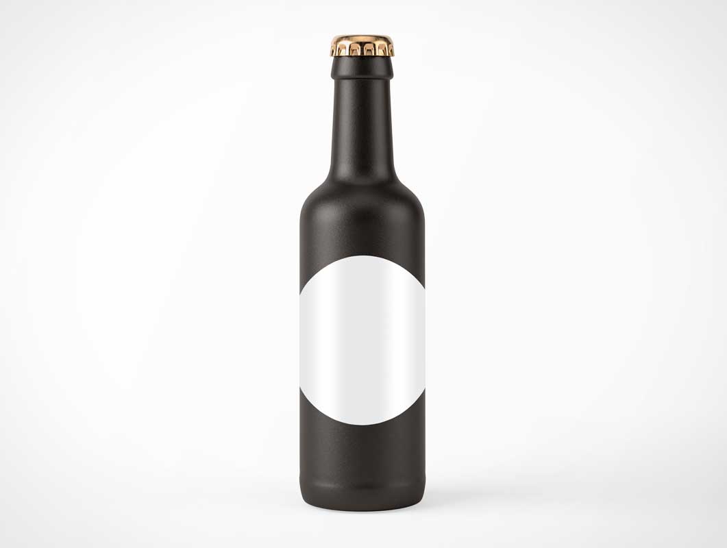 Ceramic Beer Bottle Amber Ale PSD Mockups