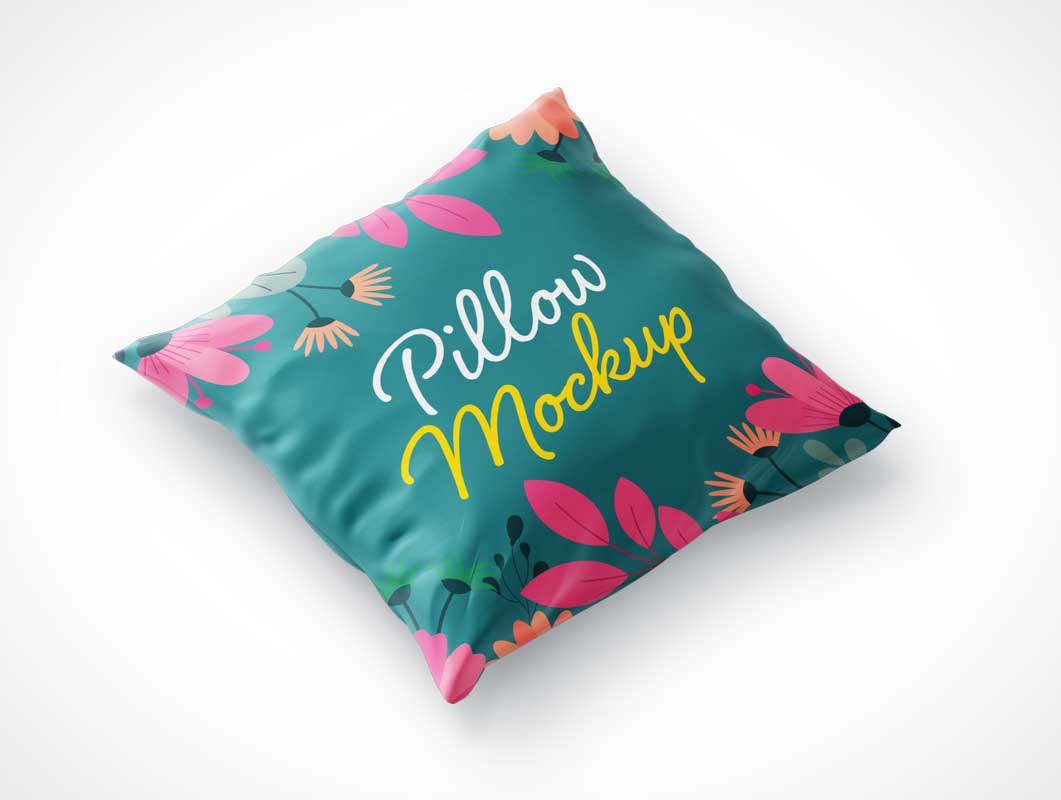 Free Square Throw Pillows PSD Mockups