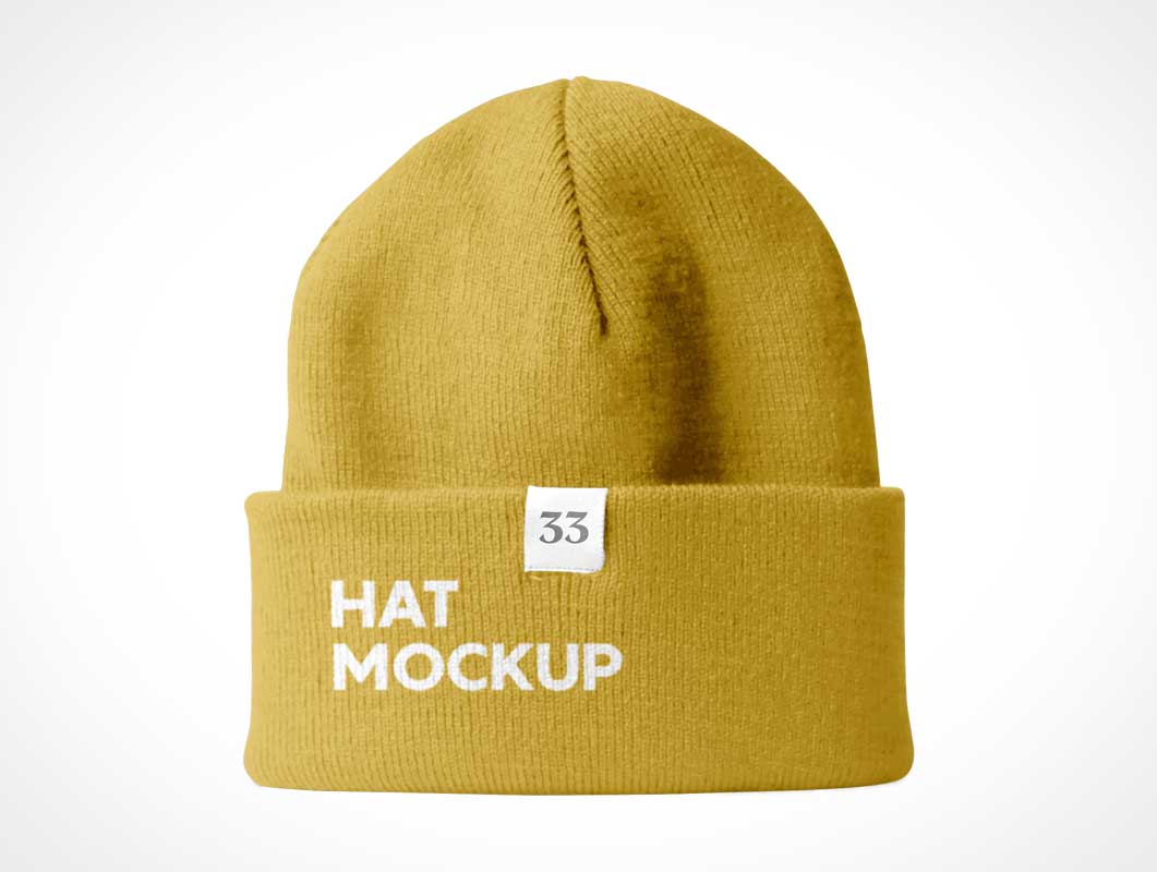 Winter Toque Hat PSD Mockups