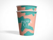 Rolled Rim Paper Coffee Cup PSD Mockups