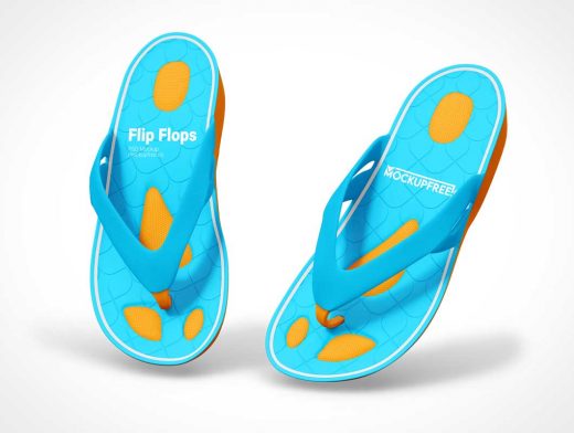 Sandal Flip Flop Footwear PSD Mockups