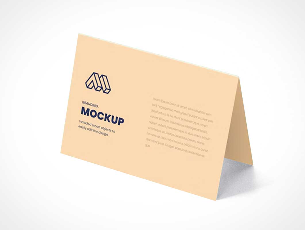 Download Free Folded Business Card PSD Mockups