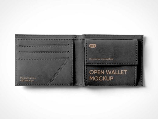 Men's Leather Wallet Mockup