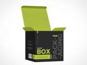 Square Packaging Box Mockup