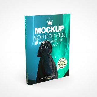 5x7 Softcover Book Mockup