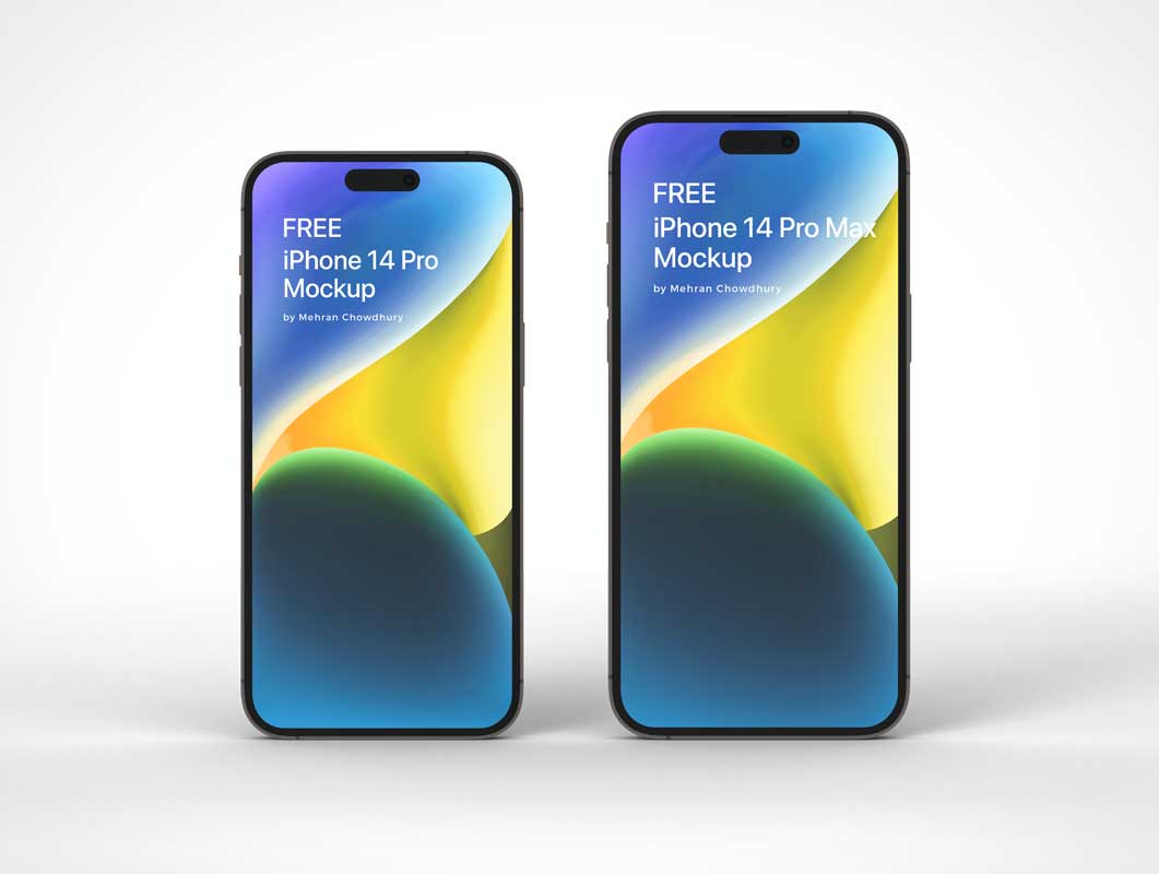 Free 14 Pro MAX iPhone Mockup