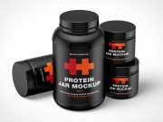 Sports Protein Jar Mockup
