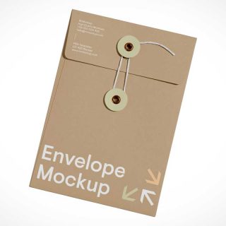 Craft Paper Envelope Mockup