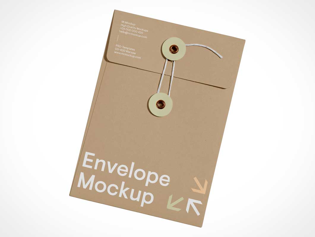 Craft Paper Envelope Mockup