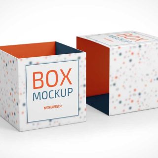 Square Box Mockup